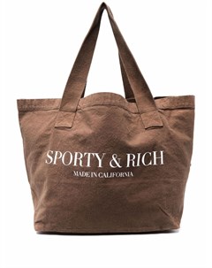 Сумка тоут с логотипом Sporty & rich