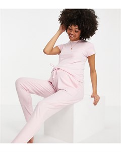 Эксклюзивный розовый комплект одежды для дома из футболки и джоггеров из очень мягкого материала в р Asos maternity