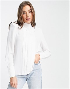 Белая блузка с подплечниками Urban revivo