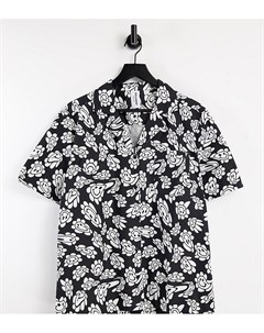 Рубашка в стиле унисекс с отложным воротником и принтом от комплекта Collusion