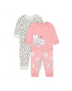 Пижамы Маленькие леопардики 2 шт розовый кремовый Mothercare