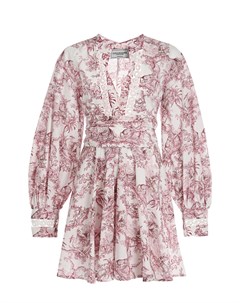 Платье с розовым принтом Forte dei marmi couture