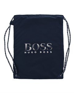 Синяя сумка мешок с логотипом детская Hugo boss