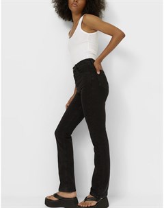 Черные прямые джинсы в винтажном стиле Stradivarius