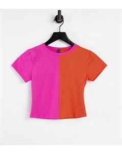 Разноцветная футболка колор блок в стиле 90 х Asyou