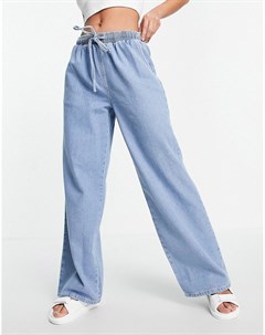 Выбеленные джинсы с резинкой на поясе Asos design