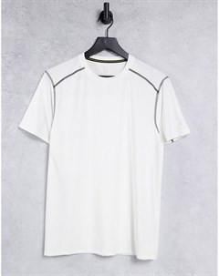 Белая спортивная футболка из переработанного полиэстера SPORT New look