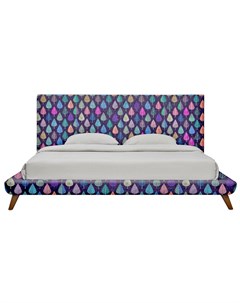 Кровать chameleo leaf by amir faysal фиолетовый 205x110x220 см Icon designe