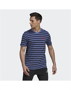 Футболка Essentials Stripey Embroidered Logo Sport Inspired Adidas