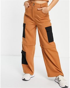 Широкие многофункциональные брюки шорты в стиле карго от комплекта Annorlunda