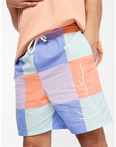 Разноцветные шорты Karl kani