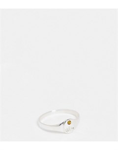 Кольцо из стерлингового серебра с искусственным топазом для рожденных в ноябре Kingsley ryan