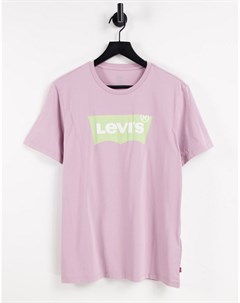 Сиреневая футболка с крупным логотипом Levi's®