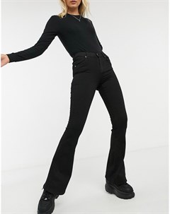 Черные расклешенные джинсы с классической талией Dr denim