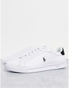 Белые кожаные кроссовки с фирменным логотипом Heritage Court Polo ralph lauren