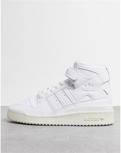 Высокие белые кроссовки Forum 84 Adidas originals
