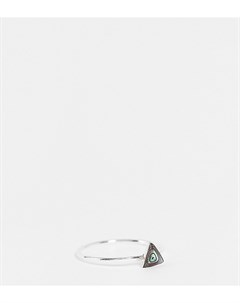 Кольцо из стерлингового серебра с треугольником с эффектом жемчуга Абалон Kingsley ryan