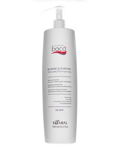 Шампунь Baco Color Collection Blonde Elevation Shampoo Дающий Блеск Волосам и Тонирующий Седые волос Kaaral