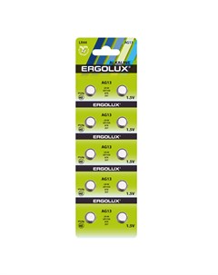 Батарейки AG13 BL 10 10 Ergolux