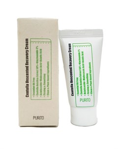 Крем для лица с центеллой centella unscented recovery cream Purito