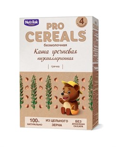 Каша гречневая Premium Pro Cereals цельнозерновая безмолочная 200гр Nutrilak