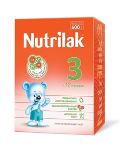 Молочная сухая смесь 3 600гр Nutrilak