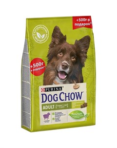 Сухой корм для взрослых собак с ягненком 2 5кг 500гр Dog chow