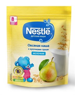 Молочная овсяная каша с кусочками груши 220гр Nestle