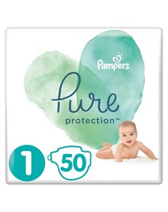 Подгузники Pure Protection Newborn 2 5кг 50шт Pampers