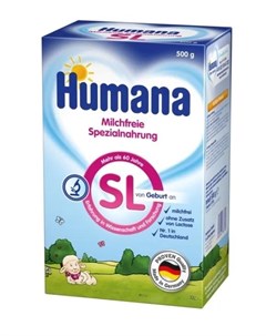 Сухая смесь SL на основе белков изолята сои 500гр Humana