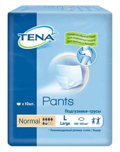 Трусы подгузники Pants Normal L 10шт Tena