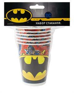 Набор бумажных стаканов Batman 6шт 250мл Nd play
