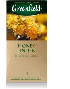 Чай черный Honey Linden 25 пакетиков Greenfield