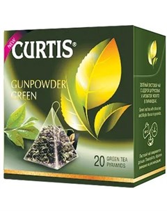 Зеленый чай Gunpowder Green 20 пирамидок Curtis