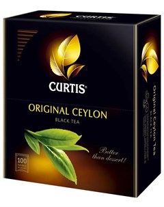 Чай черный Original Ceylon Tea 100 пакетиков Curtis