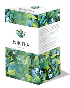 Чай зеленый Молочный Улун с ароматом молока 25 пакетиков Niktea