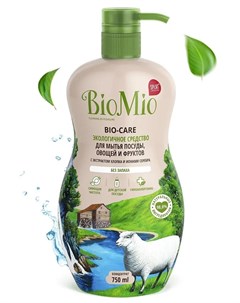Экологичное средство Bio Care для мытья посуды овощей и фруктов с экстрактом хлопка и ионами серебра Biomio
