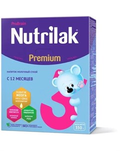 Сухой молочный напиток Premium 3 350гр Nutrilak