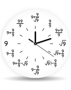 Часы настенные Одержимость математикой Decoretto