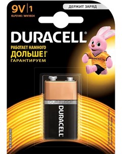 Батарейка BASIC 9V 6LR61 1шт Duracell