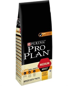 Сухой корм ProPlan для взрослых собак средних пород курица 18кг Purina pro plan