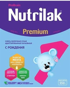 Смесь сухая молочная Premium 1 350гр Nutrilak