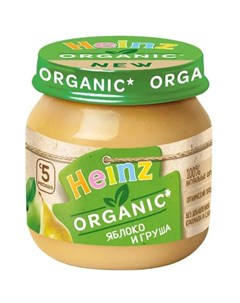 Пюре Яблоко и груша organic 80гр Heinz
