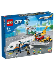Конструктор City 60262 Пассажирский самолёт 669 деталей Lego