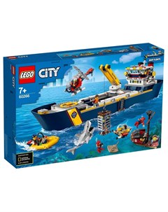 Конструктор City 60266 Океан исследовательское судно 745 деталей Lego