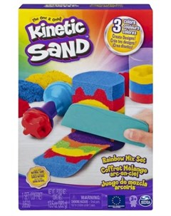 Набор для лепки Kinetic Sand Кинетический песок Радуга Spin master