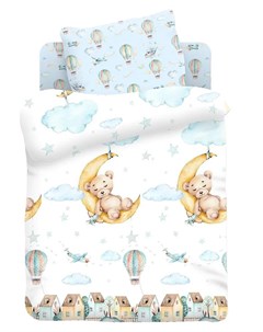 Комплект постельного белья Juno Лунный мишка с наволочкой 40х60см Отк