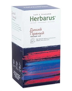 Чай Дикий Пряный черный с травами 24 пакетика Herbarus