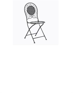 Складной стул монсо черный антик черный 42 5x93 0x40 0 см Object desire