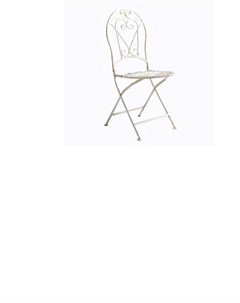 Складной круглый стул тюильри белый антик белый 48 0x92 0x39 0 см Object desire